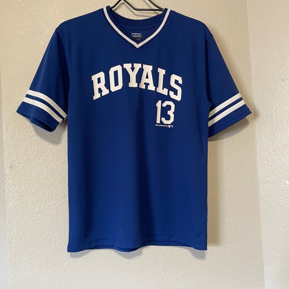 Kansas City Royals #13 Perez Jersey, official MLB crew neck short sleeve shirt - Picture 3 of 6